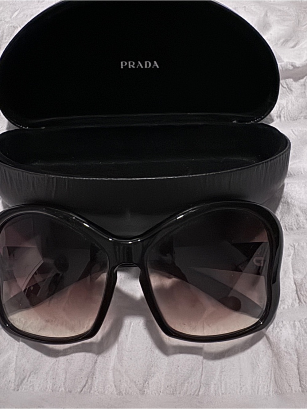 Prada Black / Brown Gradient Butterfly Sunglasses SPR181 - Picture 4 of 7